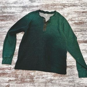 Jcrew Knit Henley Green M